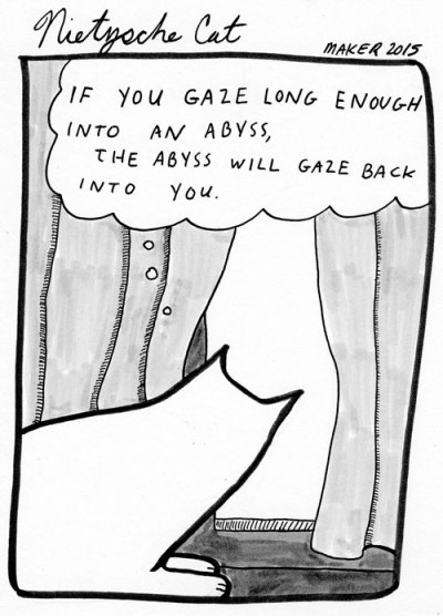 The abyss will gaze back